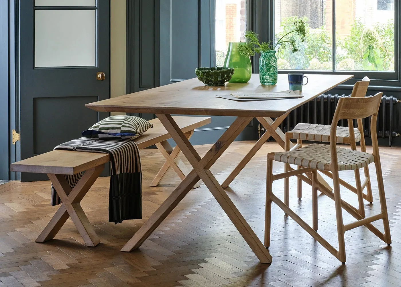 Heal's Oslo Table 160x90cm Blonde Oiled Oak Chamfered Edge Not Filled 2