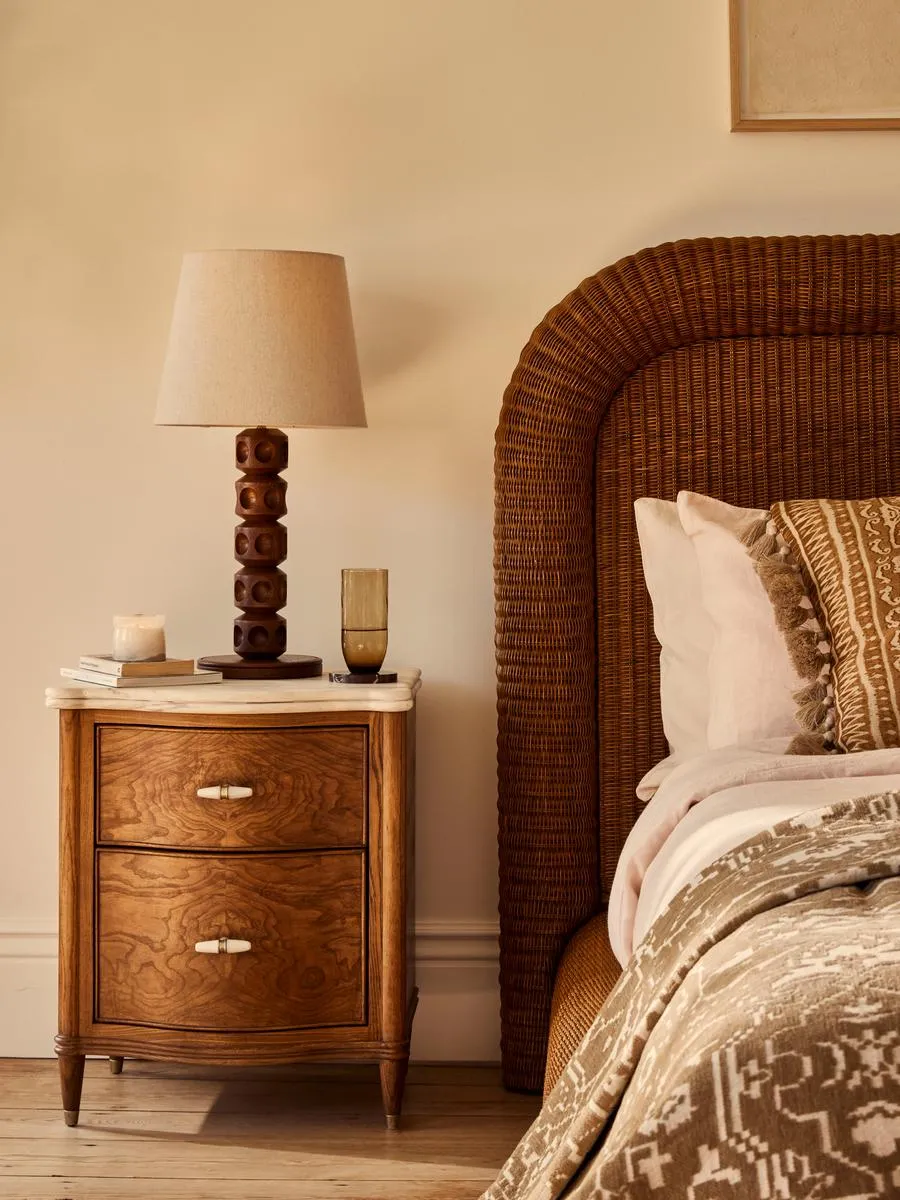 Valerie Bedside Table, Arabescato Corchia Marble