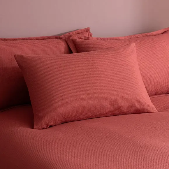 Newston Waffle Polycotton Duvet Cover & Pillowcase Set 4