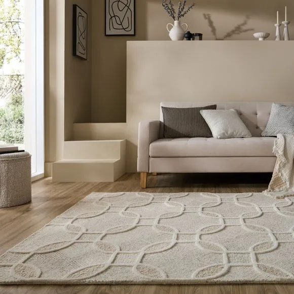 Phina Trellis Wool Rug 1