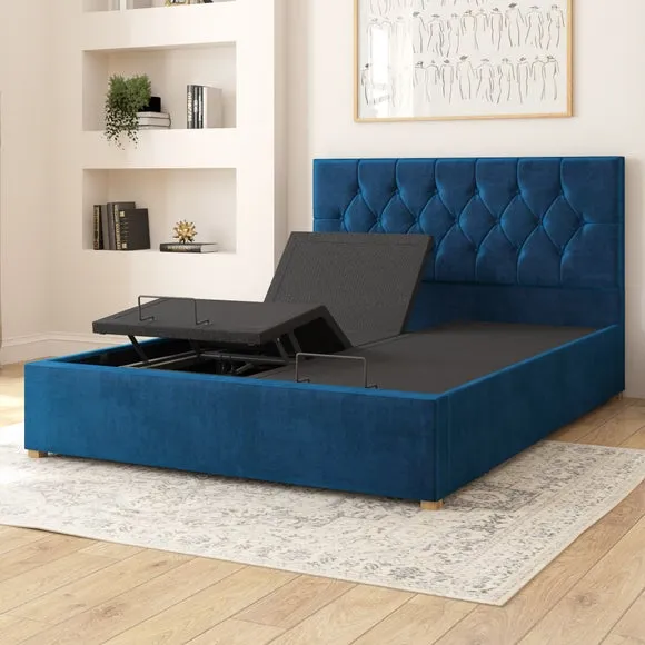 Olivier Plush Velvet Adjustable Bed 3