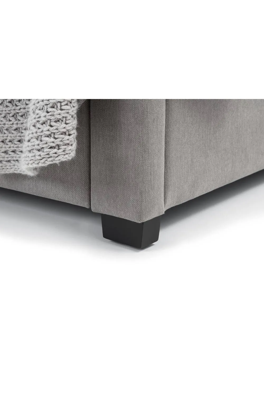 Julian Bowen Fullerton Upholstered Storage Bed with 4 Drawers in Grey 4
