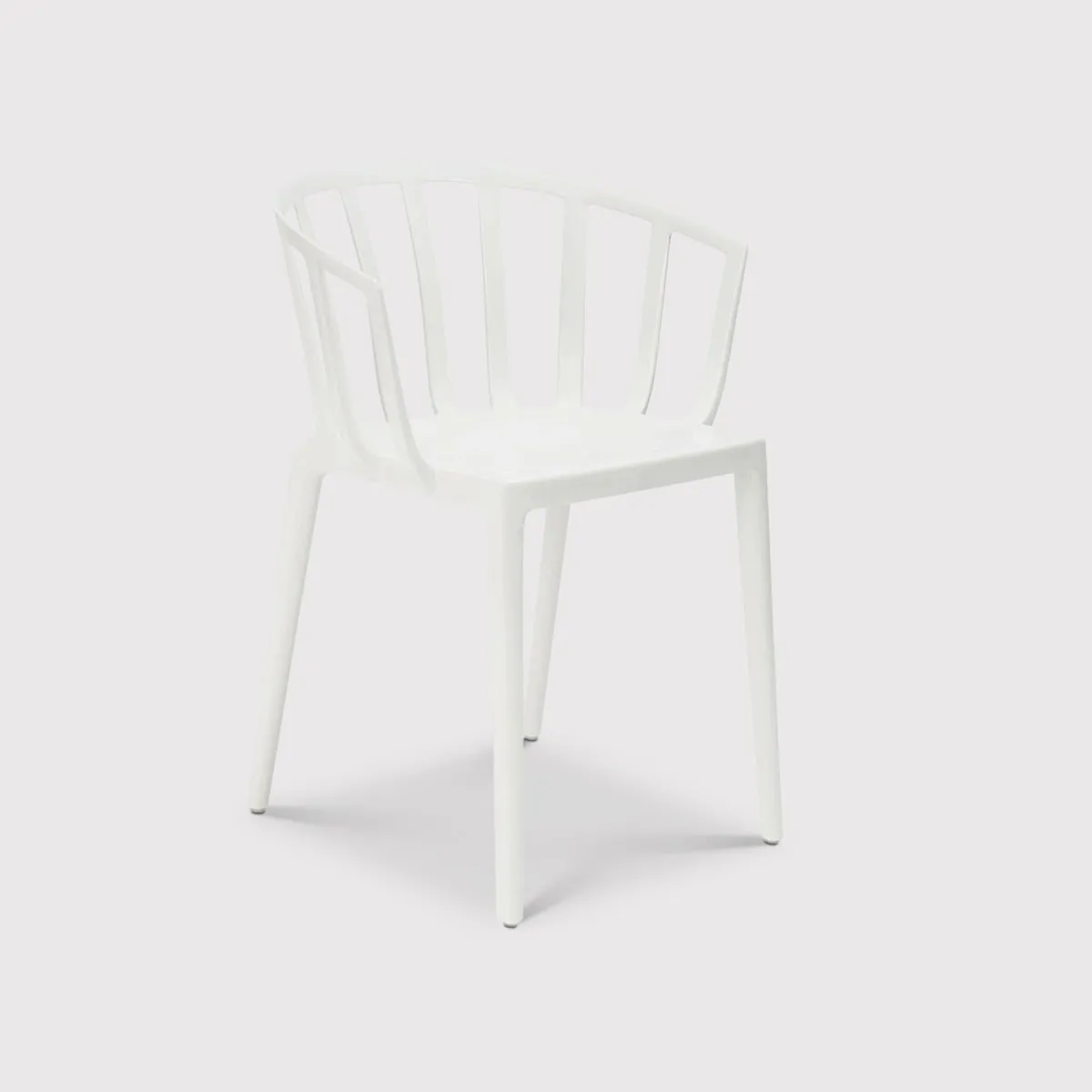 Kartell Venice Dining Chair, White Plastic | Barker & Stonehouse 2