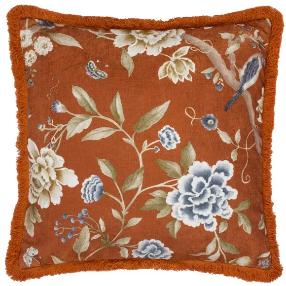 Sanderson Porcelain Garden Square Cushion 2