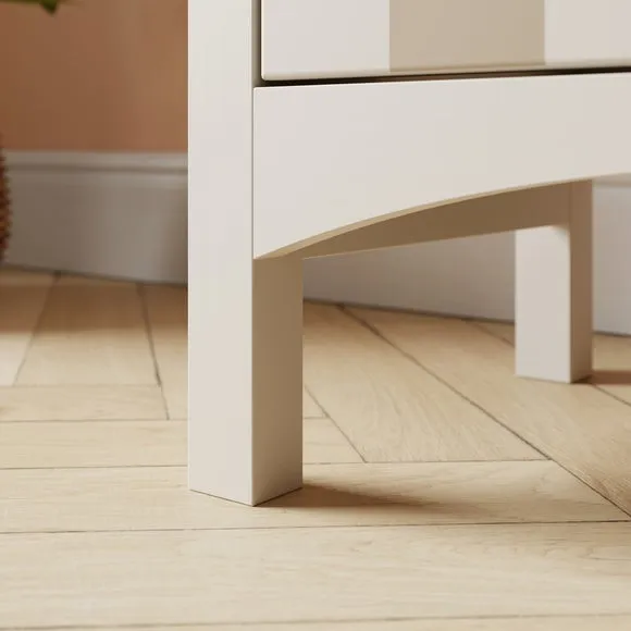 Beatrice Wide 2 Drawer Bedside Table 5