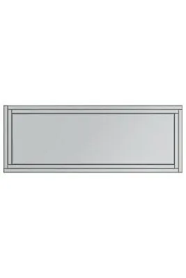 MirrorOutlet Luxford All Glass Bevel Cheval Dress Mirror 5ft7 x 1ft11 170cm x 58cm in Silver 6