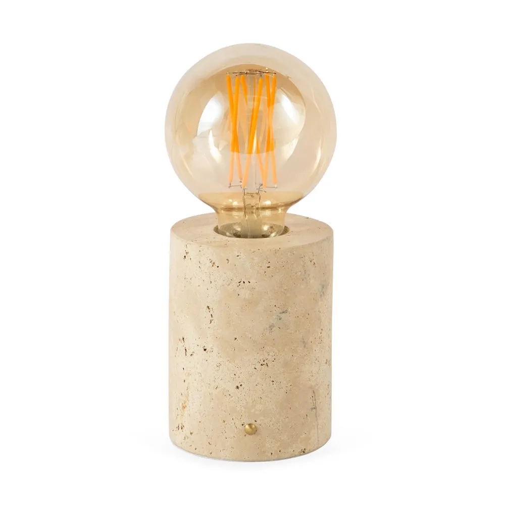 Heal's Bristol Touch Lamp Travertine 2