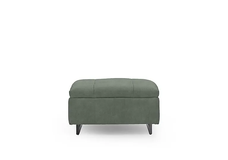 Gisella Fabric Large Footstool - Dexter Fern