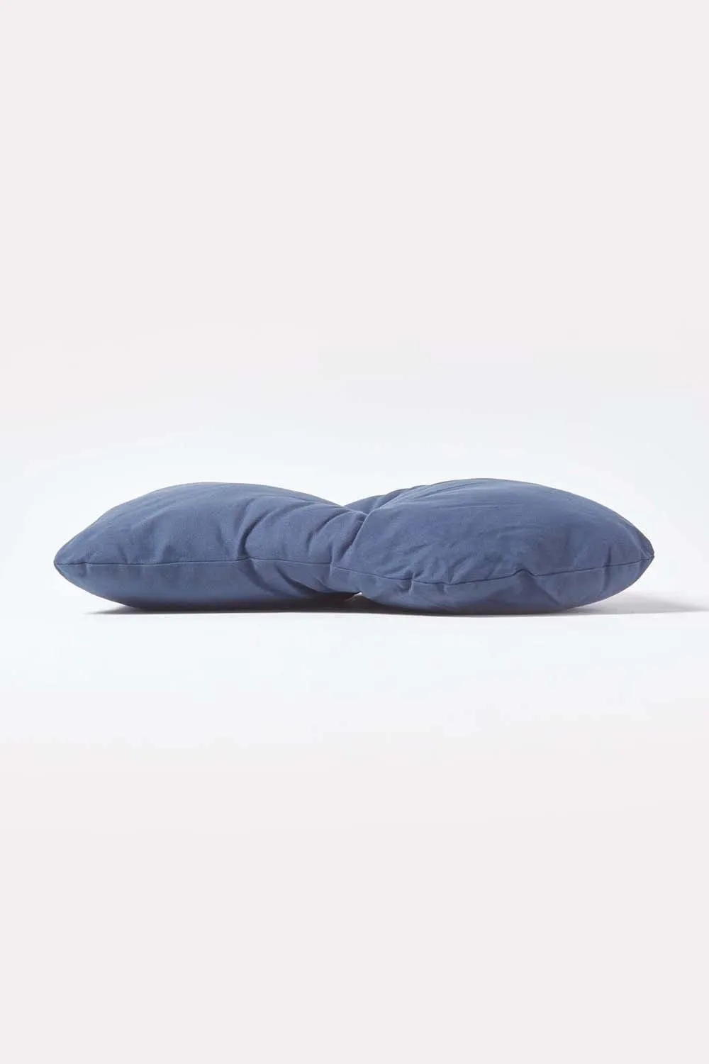 Homescapes Cotton Back Support Cushion in Navy 4