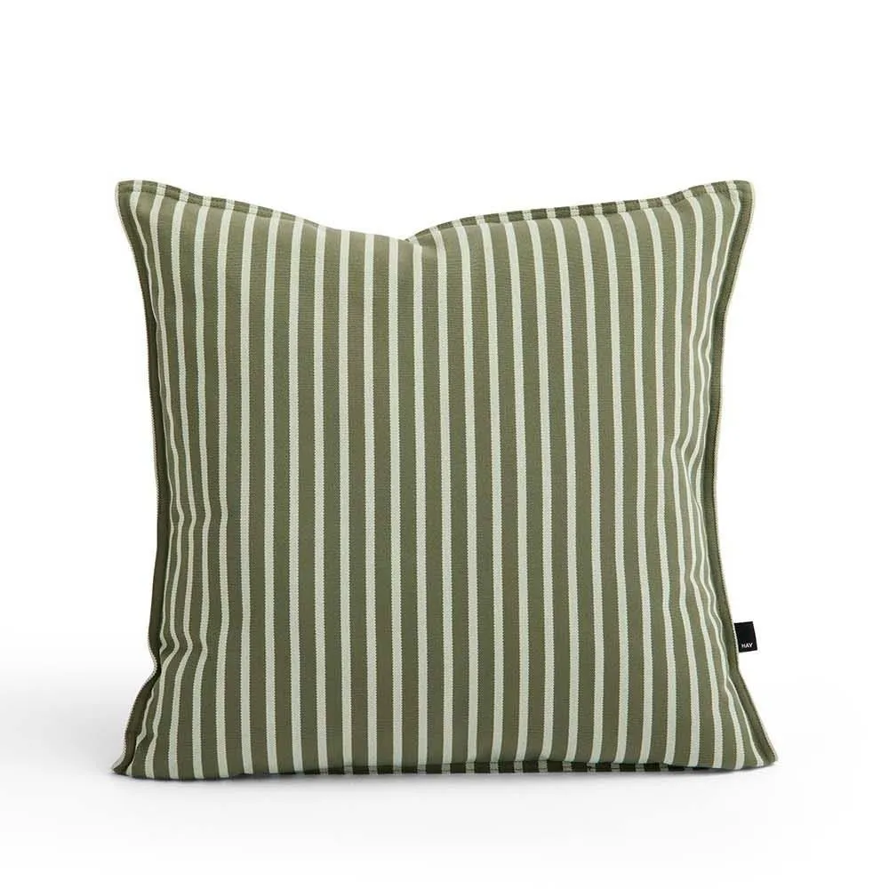 HAY Terrazza Cushion Bold Stripe Olive 2