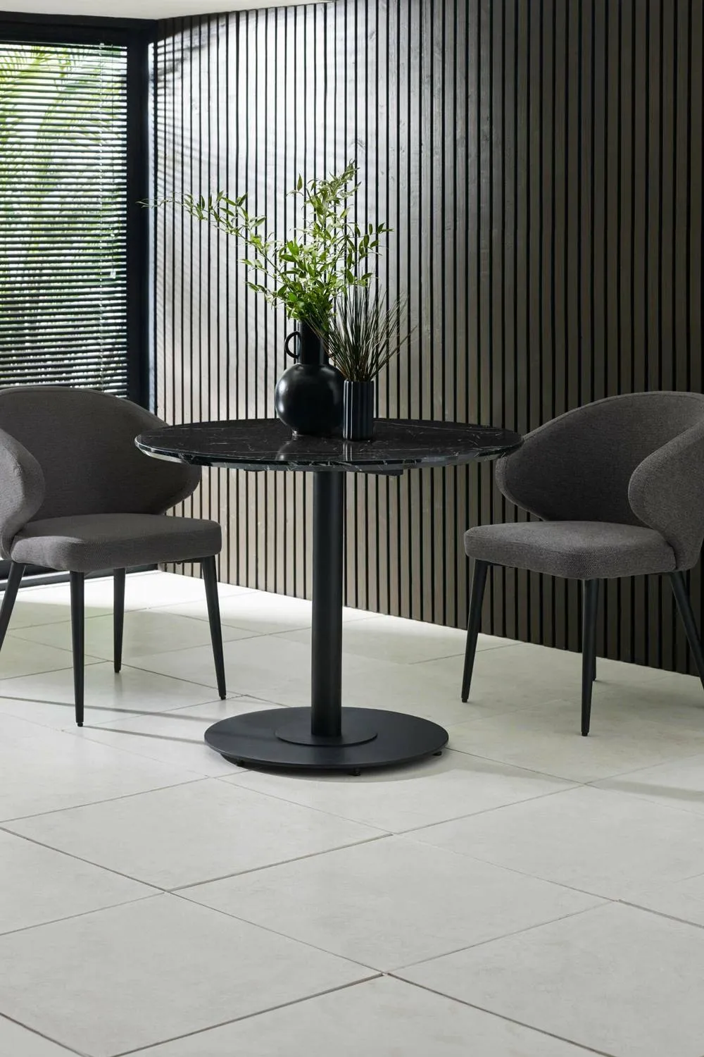 Julian Bowen Marcus Upholstered Dining Chair (Set of 2) in Mid Grey 2