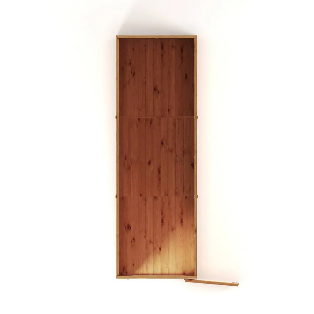 Mercia 12 x 4 Feet Modular Shiplap Pent - Windowless - L370xW127.9xH203.3 cm in Light Brown 5