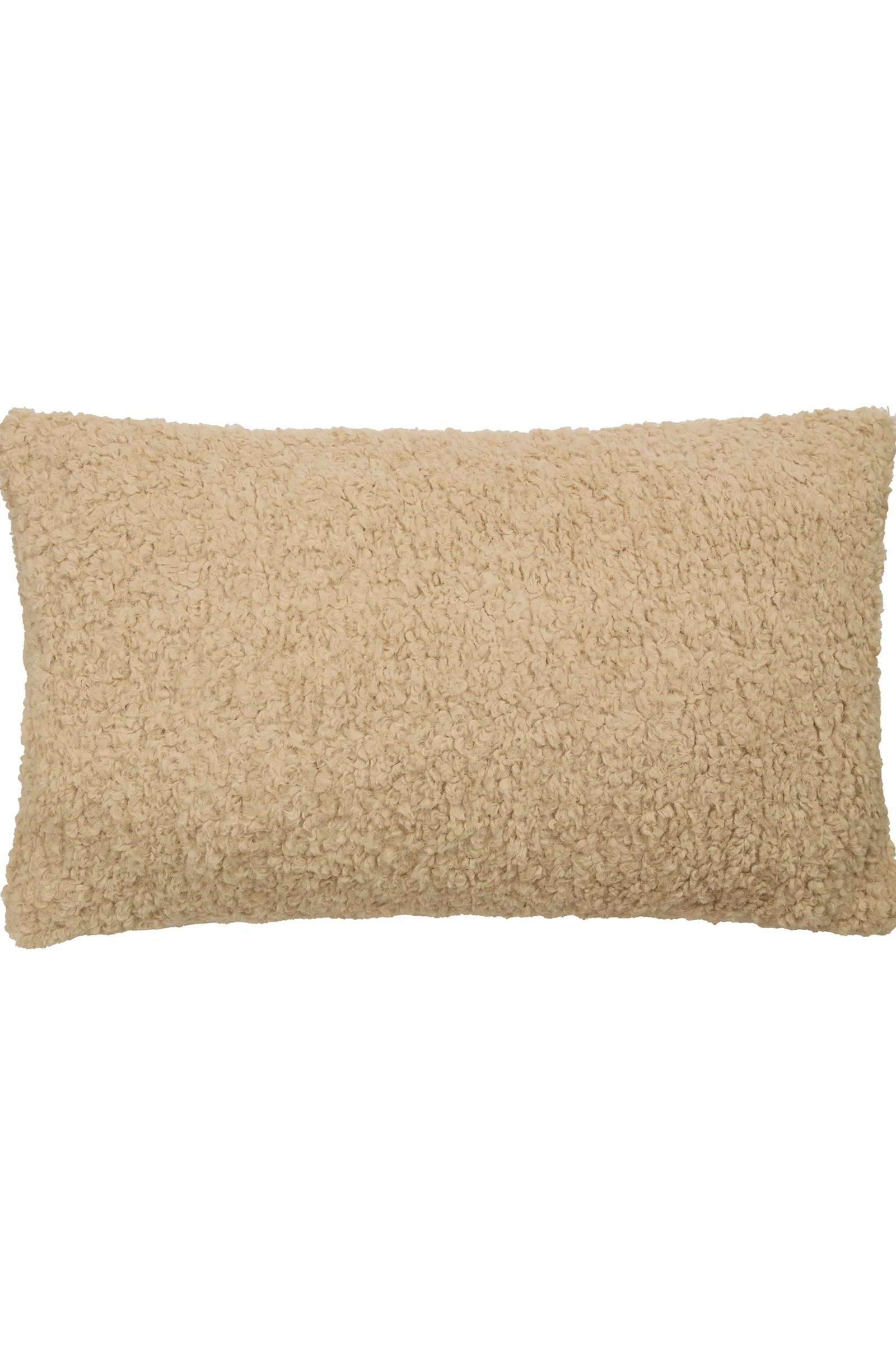 Fusion 'Cuddle up' Textured Embroidered Rectangular Filled Cushion in Natural 3