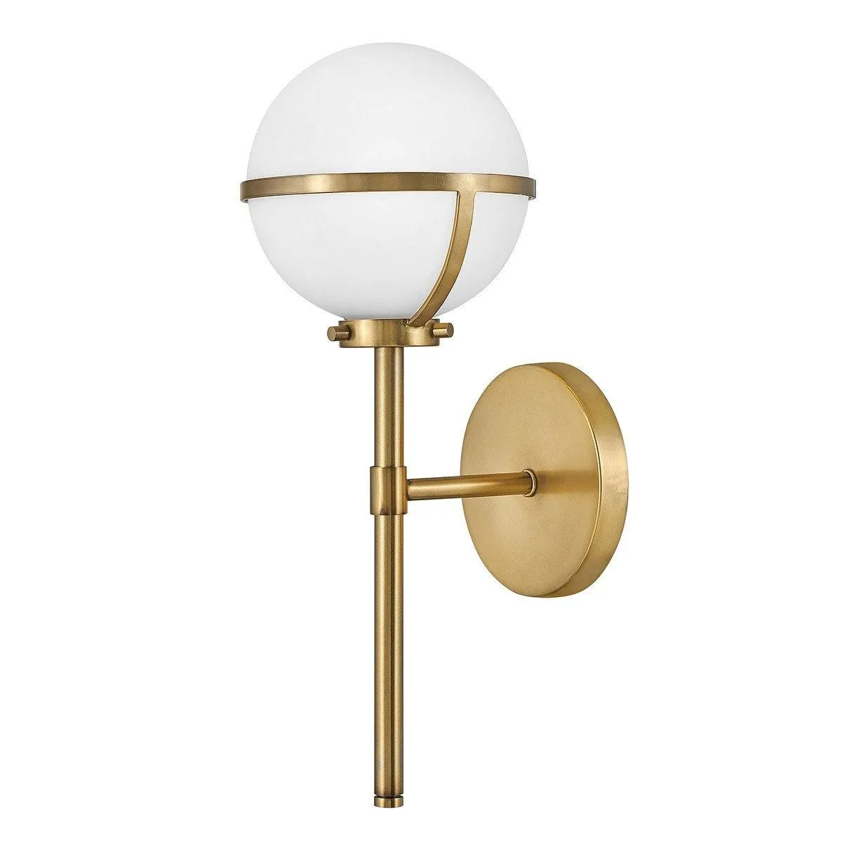 Netlighting Hinkley Hollis Bathroom Wall Lamp Heritage Brass IP44 in Yellow