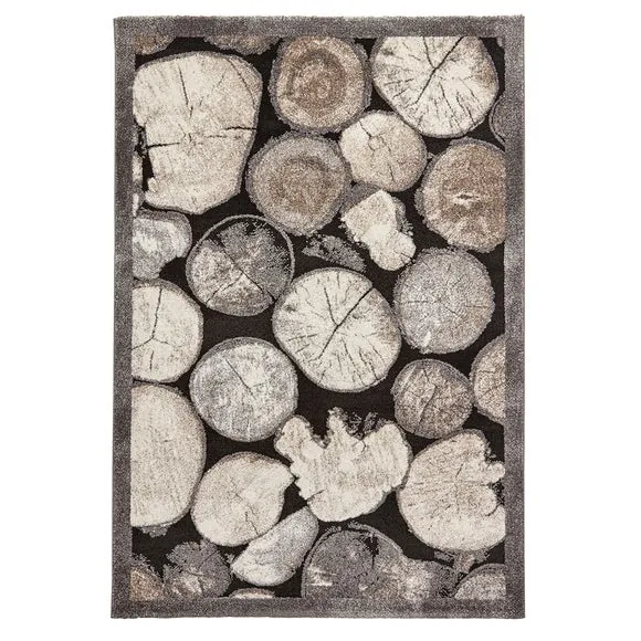 Cream and Grey Woodland 4626 Rug 2