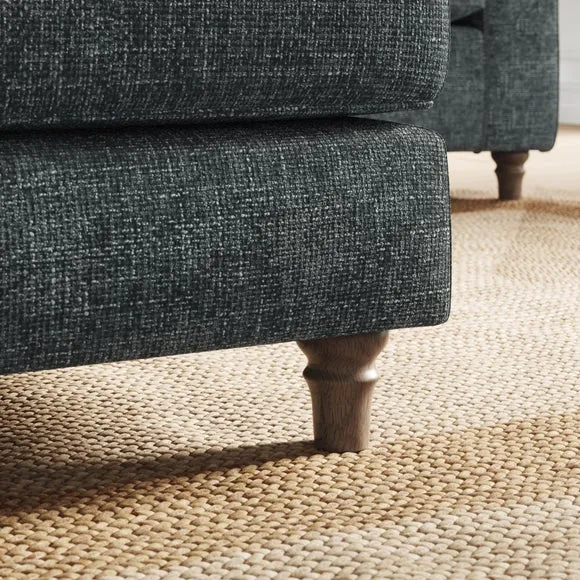Flori Chunky Chenille Footstool 4