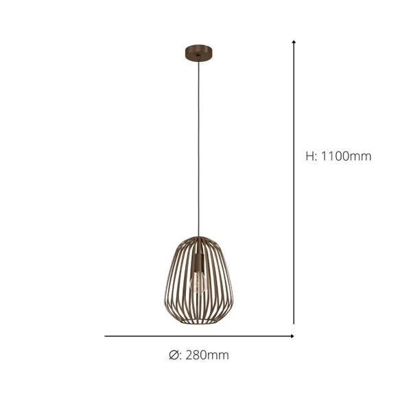 EGLO Espinal Scandi Adjustable Pendant Light 4