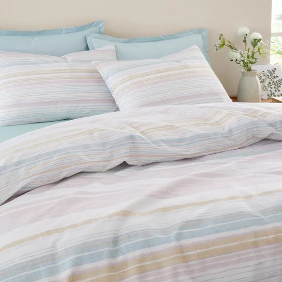 Washy Stripe Cotton TENCEL Duvet Cover & Pillowcase Set 4