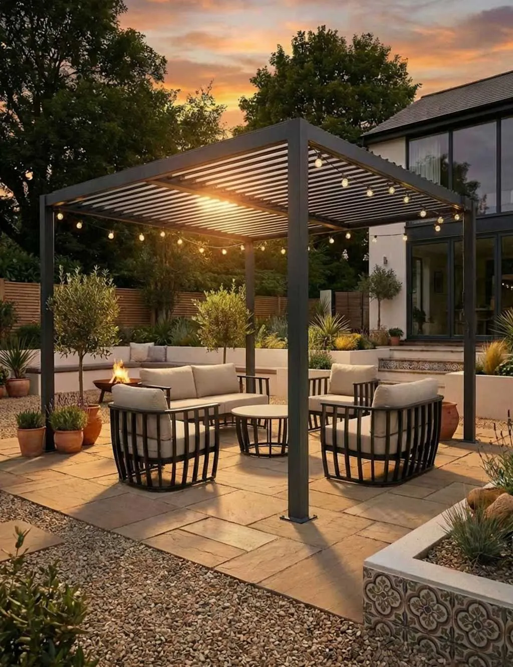 Royalcraft Pure Pergola 4M x 3M Black/Grey
