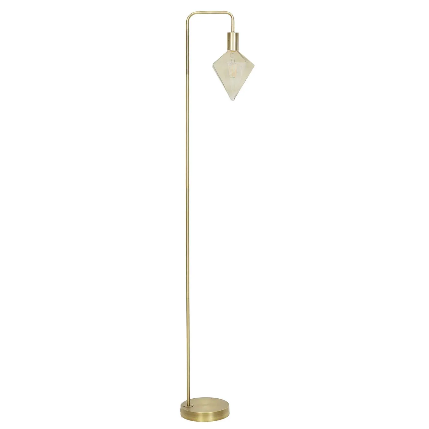 Diamond Floor Lamp, Matt Gold