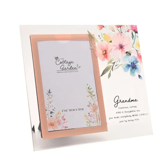 The Cottage Garden Floral Glass Photo Frame 2