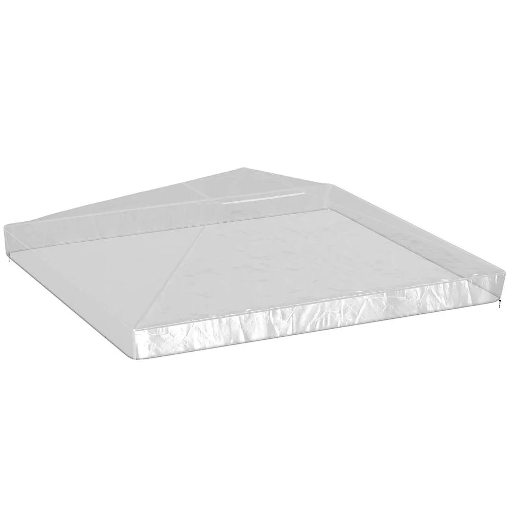 OUTSUNNY 2 x 2 (m) Gazebo Protective Cover, Waterproof Cover in Clear 2