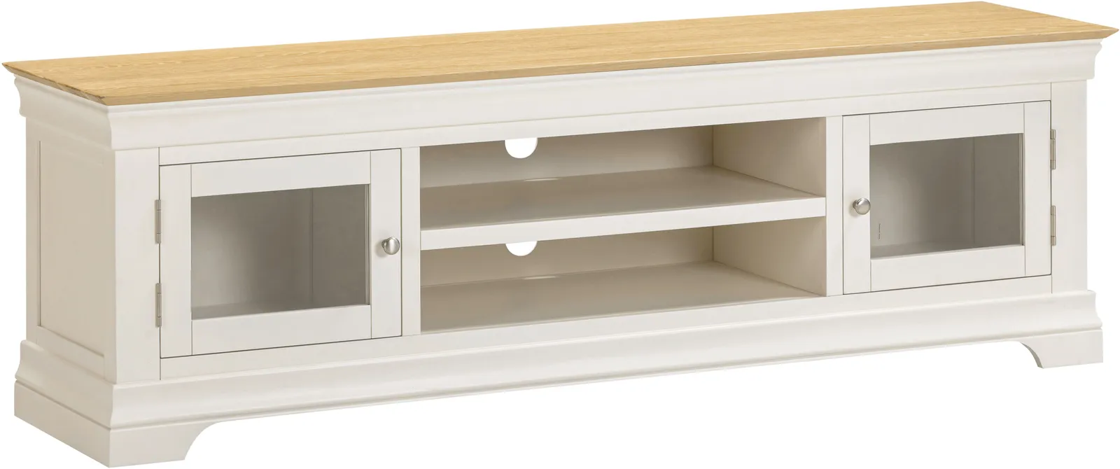Seconique Bordeaux TV Stand (Fully Assembled) in Ivory 2