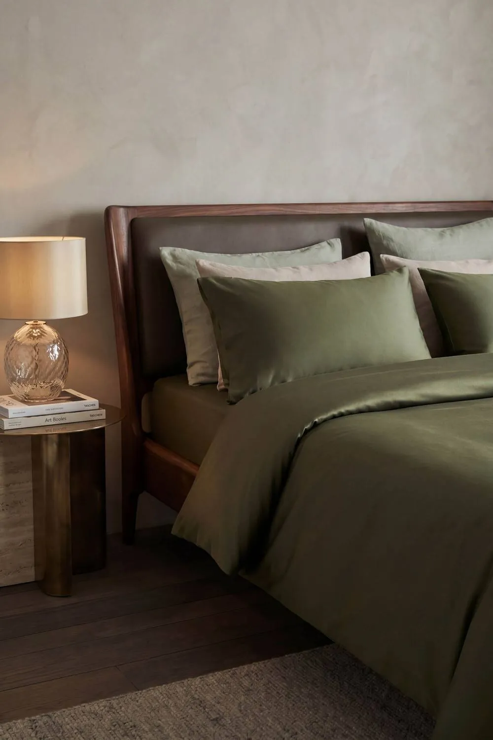 Bedable 100% Cotton Deep Fitted Sheet Sateen 460 Thread Count - (Up to 36cm) in Green