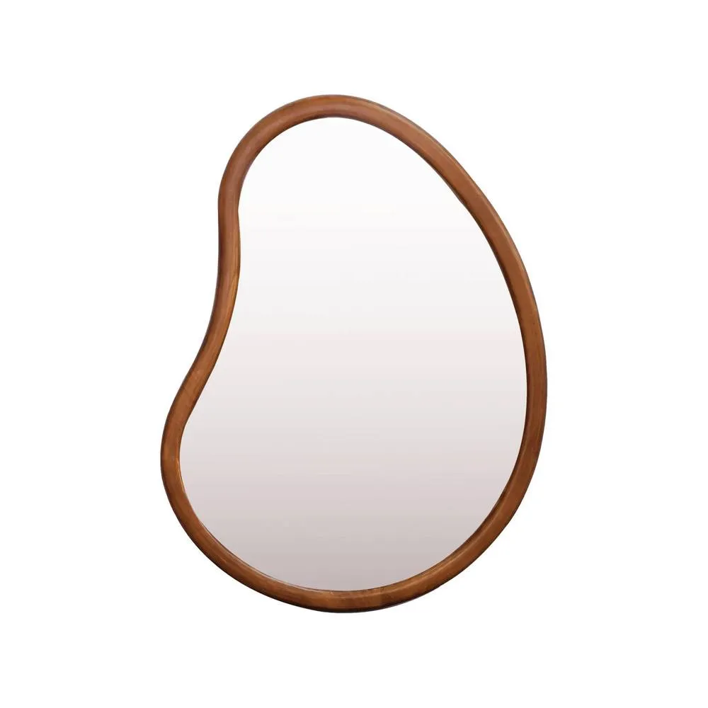 sweeek 85cm wooden mirror in Dark Brown 3