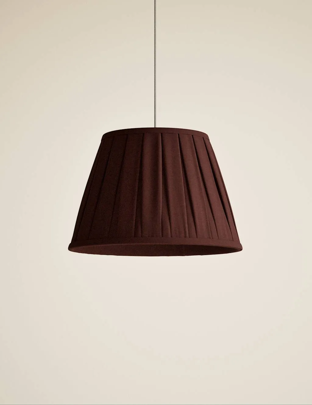 M&S Fabric Wide Pleated Shade Red
