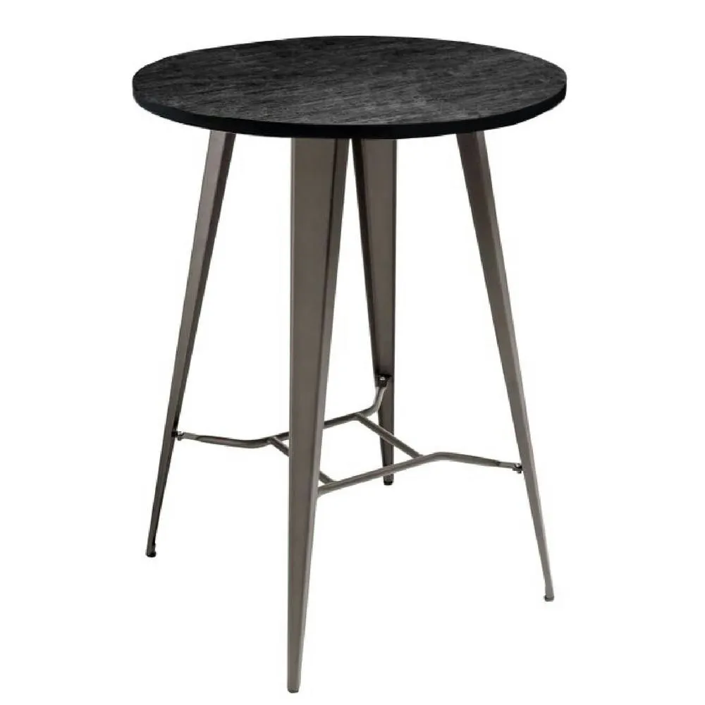 netfurniture Hartford Bar Stool & Tolix Round Table Package in Brown 4
