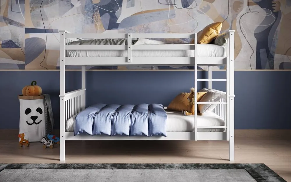 Flair Tetrad Bunk Bed in White 3