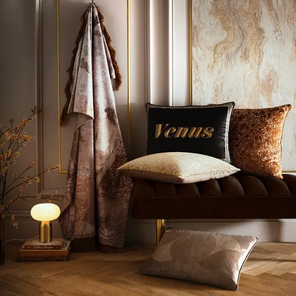 Laurence Llewelyn-Bowen Venus Primavera Velvet Throw Blanket 130cm x 180cm 5