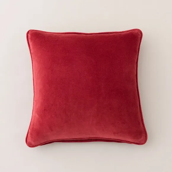Clara Cotton Velvet Square Cushion 2