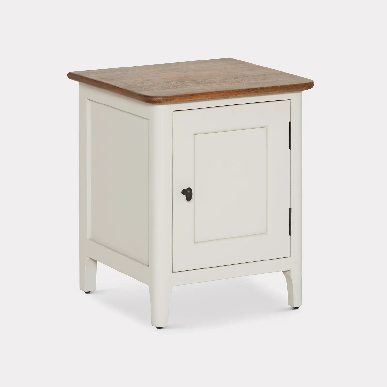 Mara Bedside 1 Door Left Table, Neutral | Barker & Stonehouse