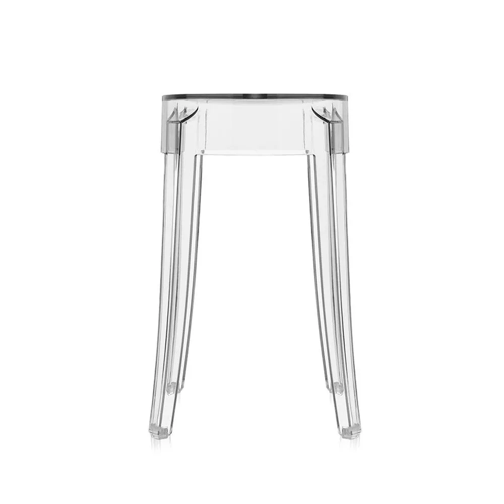Kartell Charles Ghost Low Stool Crystal 3