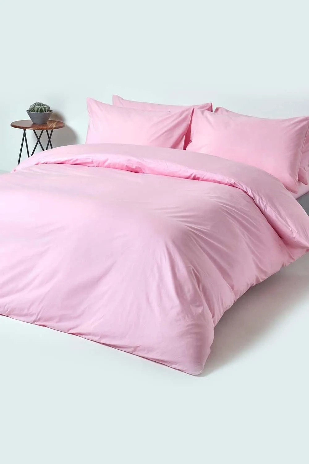 Homescapes Egyptian Cotton Deep Fitted Sheet 18 inch 200 Thread Count in Pink 4
