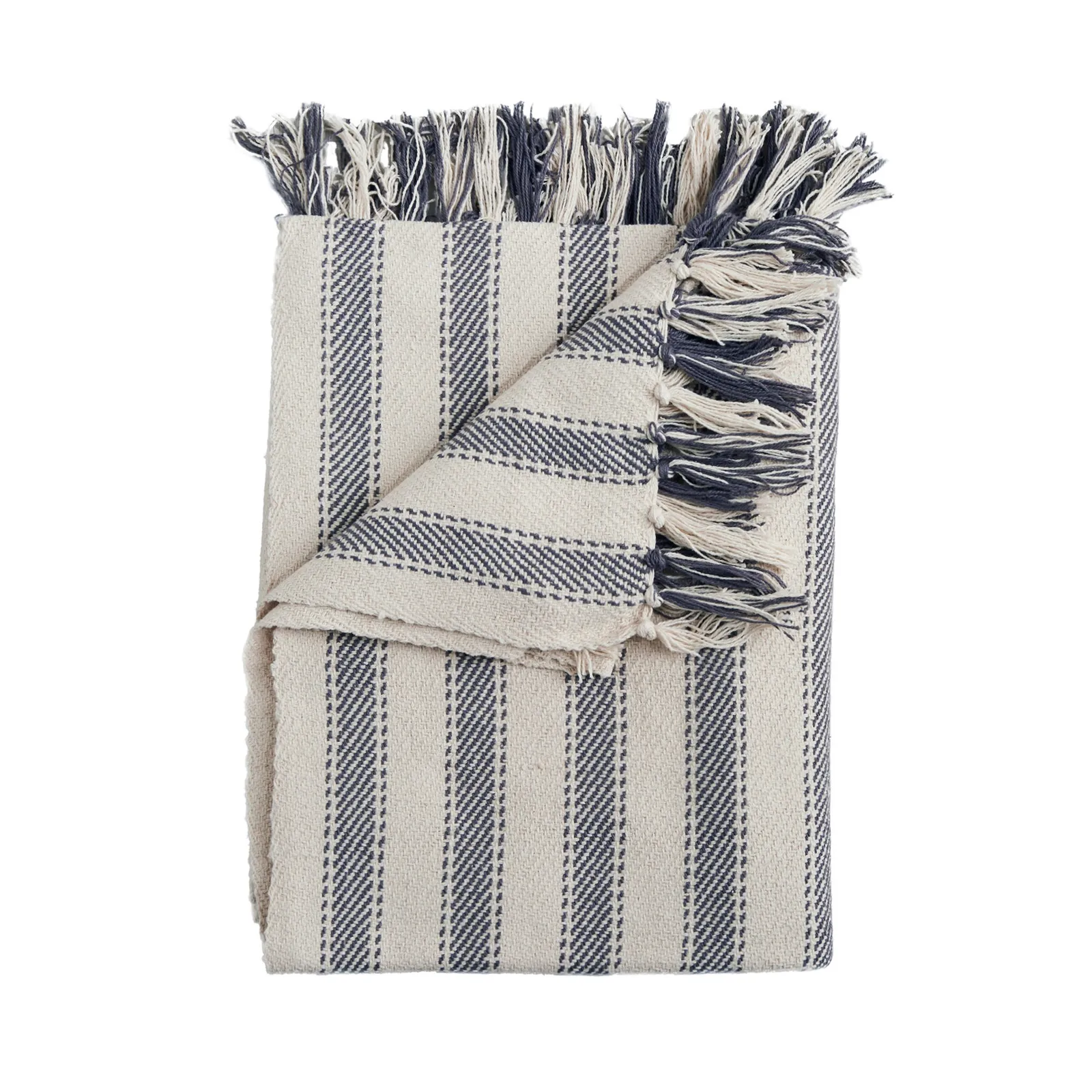 Hanson Throw Grey/White