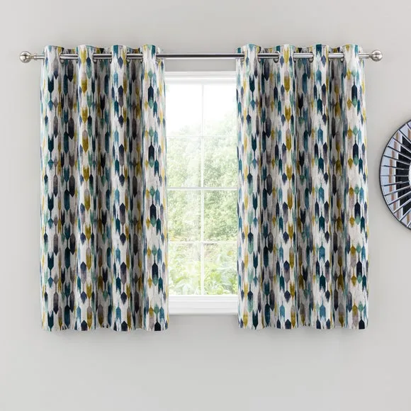 Kelso Cut Velvet Eyelet Curtains 4