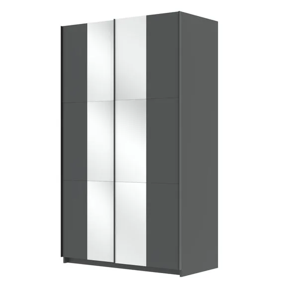 Jax 120cm Sliding Wardrobe with 2 Mirrors 4