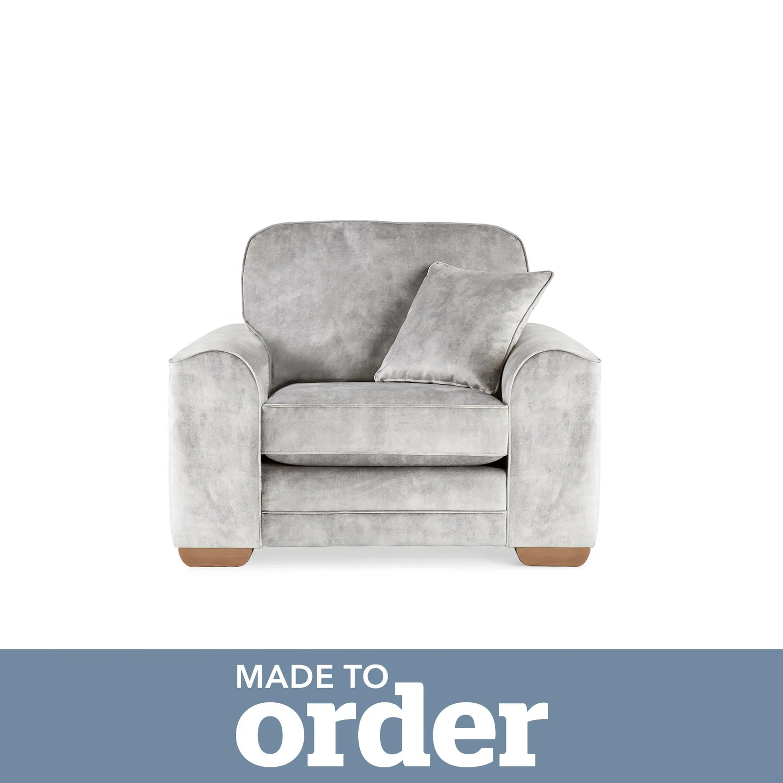 Morello Armchair Slub Velvet Grey