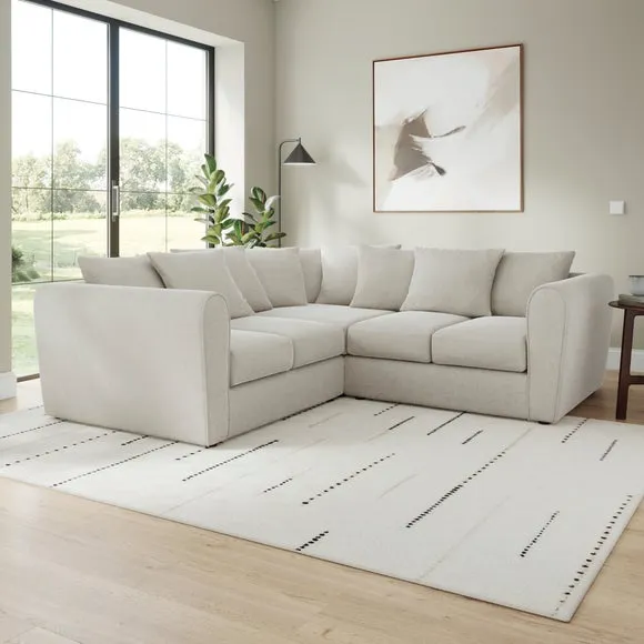 Blake Soft Texture Chenille Large Corner Sofa 1