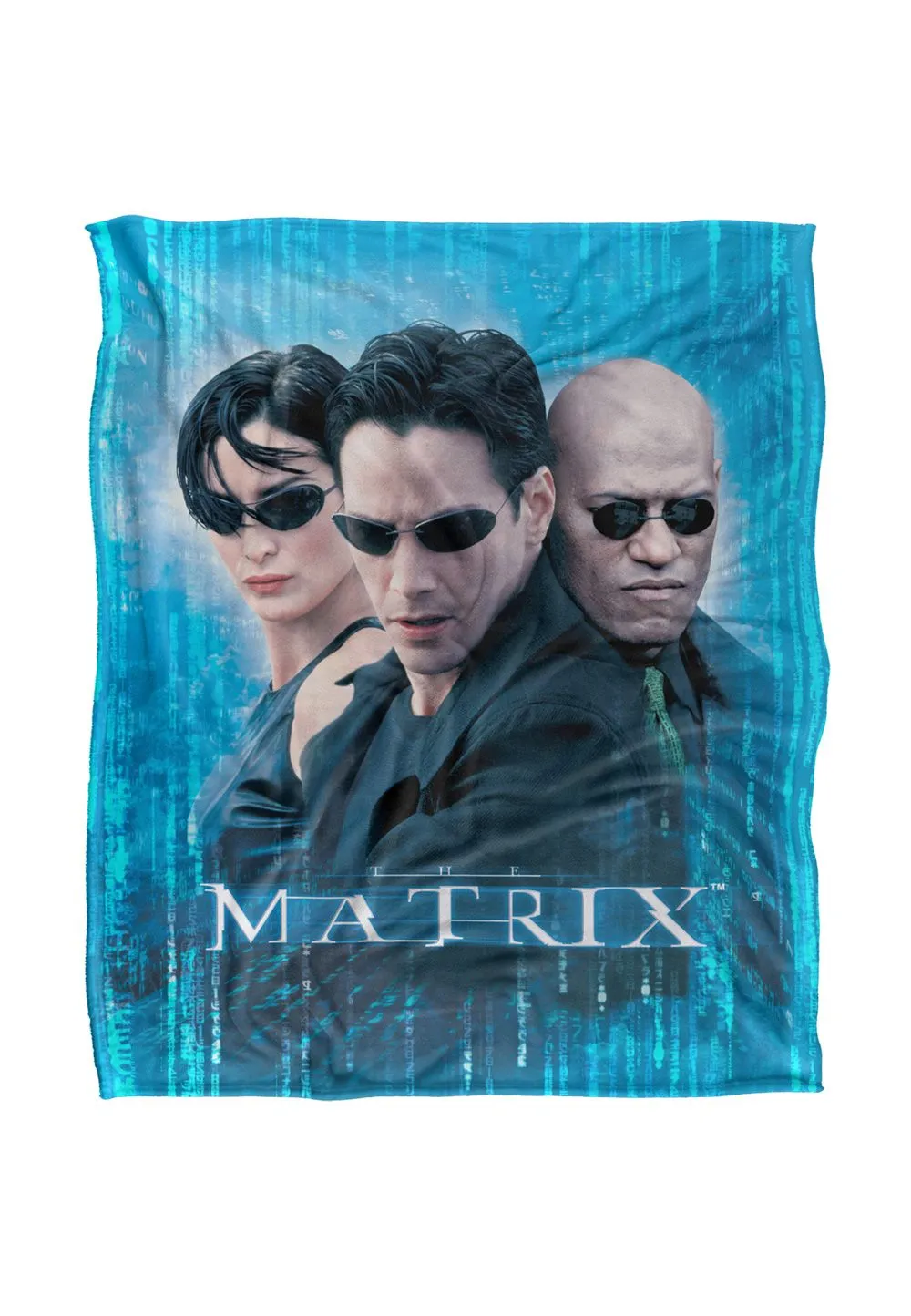 Warner Brothers The Matrix Silky Touch Super Soft Throw Blanket 152x127cm in White