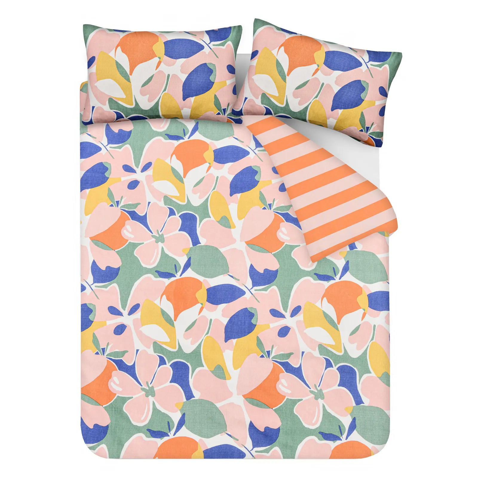 Smart Living Luxury Super Soft Reversible Abstract Floral Duvet Cover With Pillowcase 6