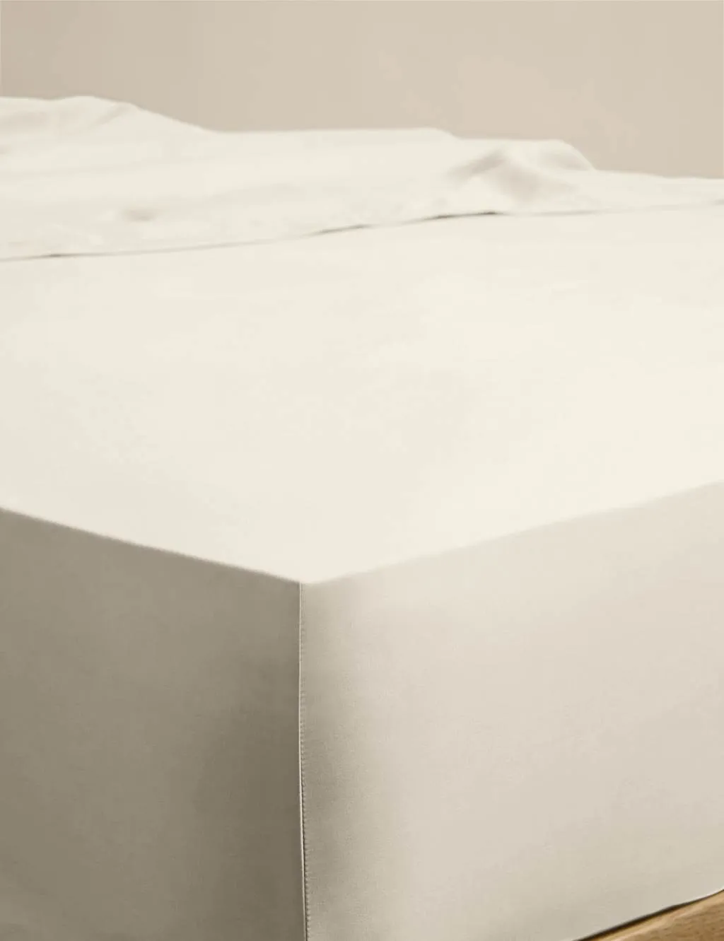 M&S Egyptian Cotton Deep Fitted Sheet Cream