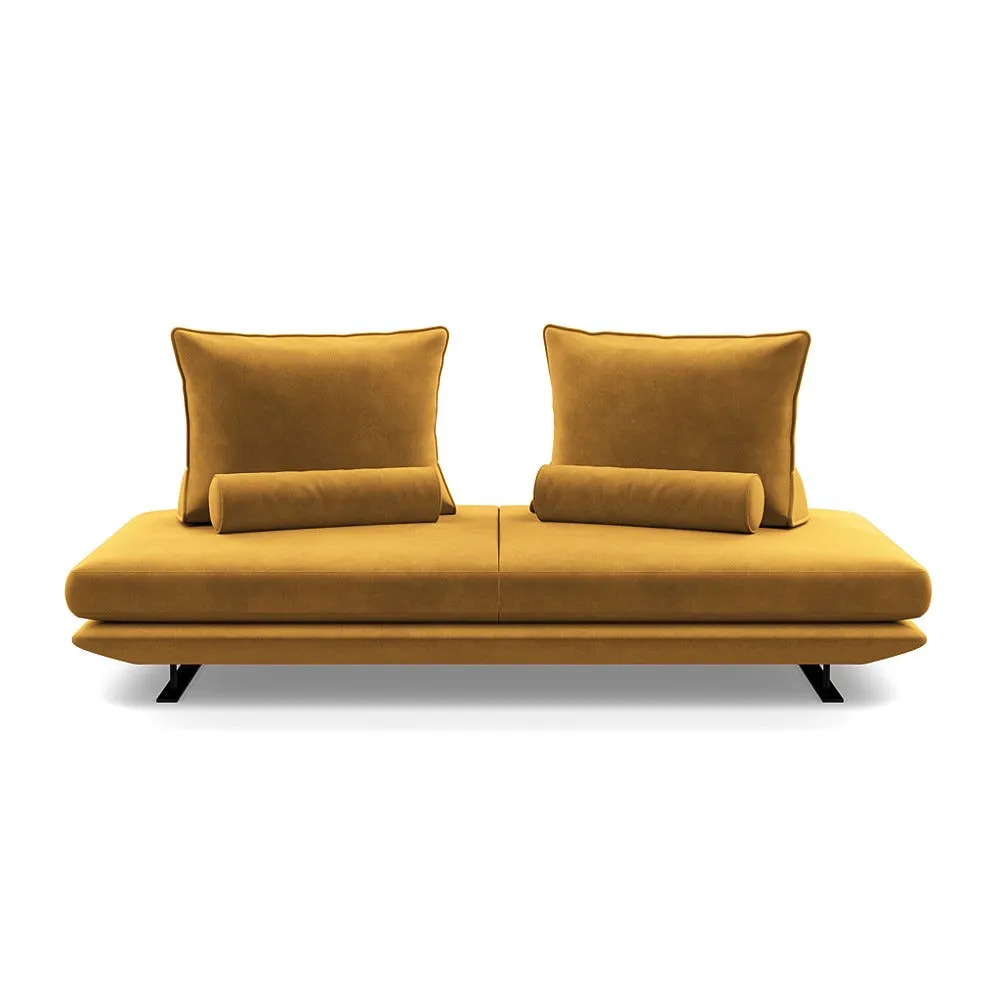 Ligne Roset Prado Medium Settee Alcantara Curry 1