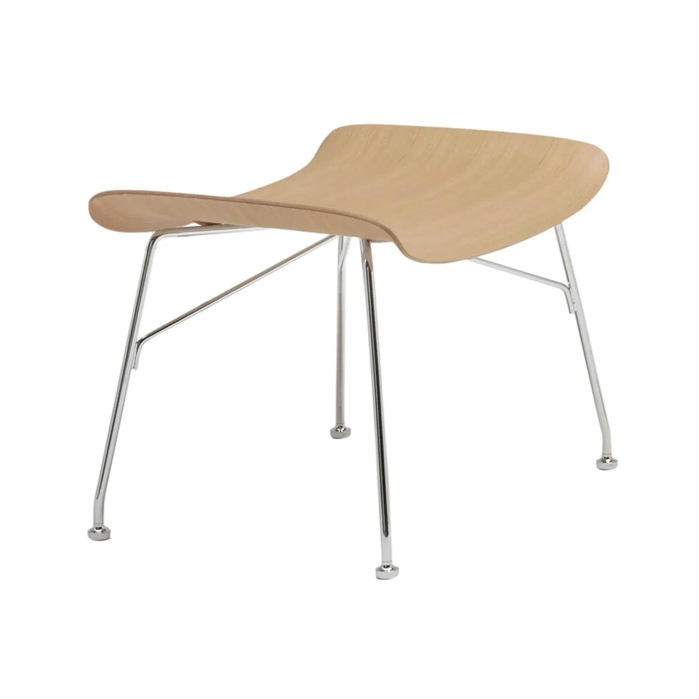 Kartell Smartwood Footstool, Neutral | Barker & Stonehouse 1