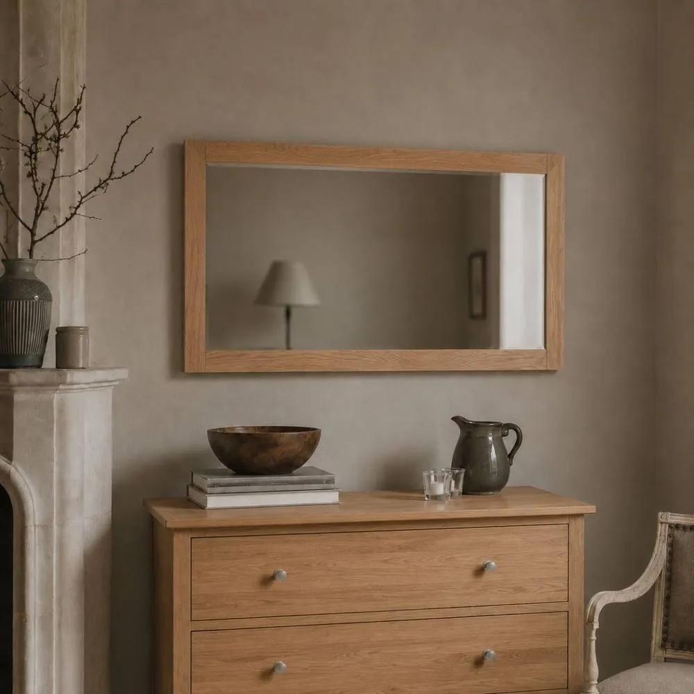 Statement Furniture Edward Hopper Wall Mirror 140x70cm in Brown 1