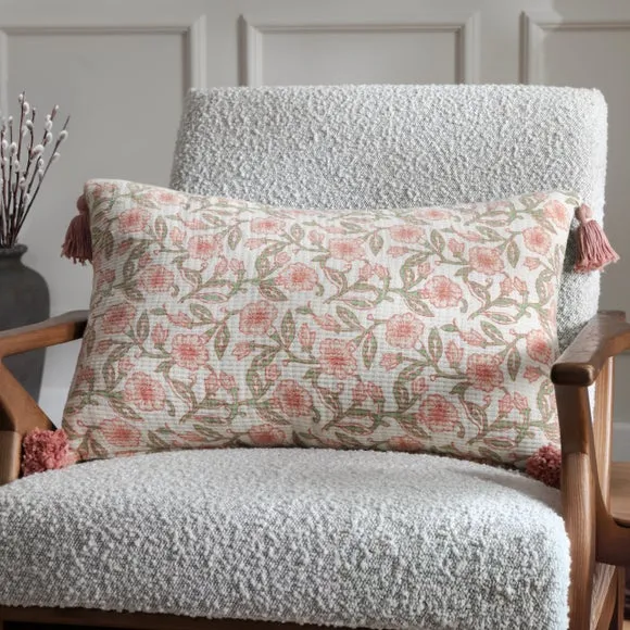 Delphine Floral Rectangular Cushion