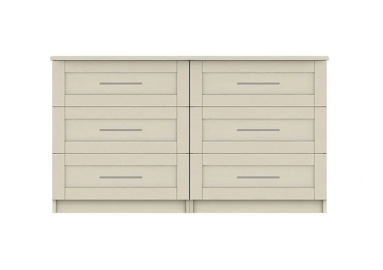 Fenchurch 6 Drawer Wide Chest - Champagne